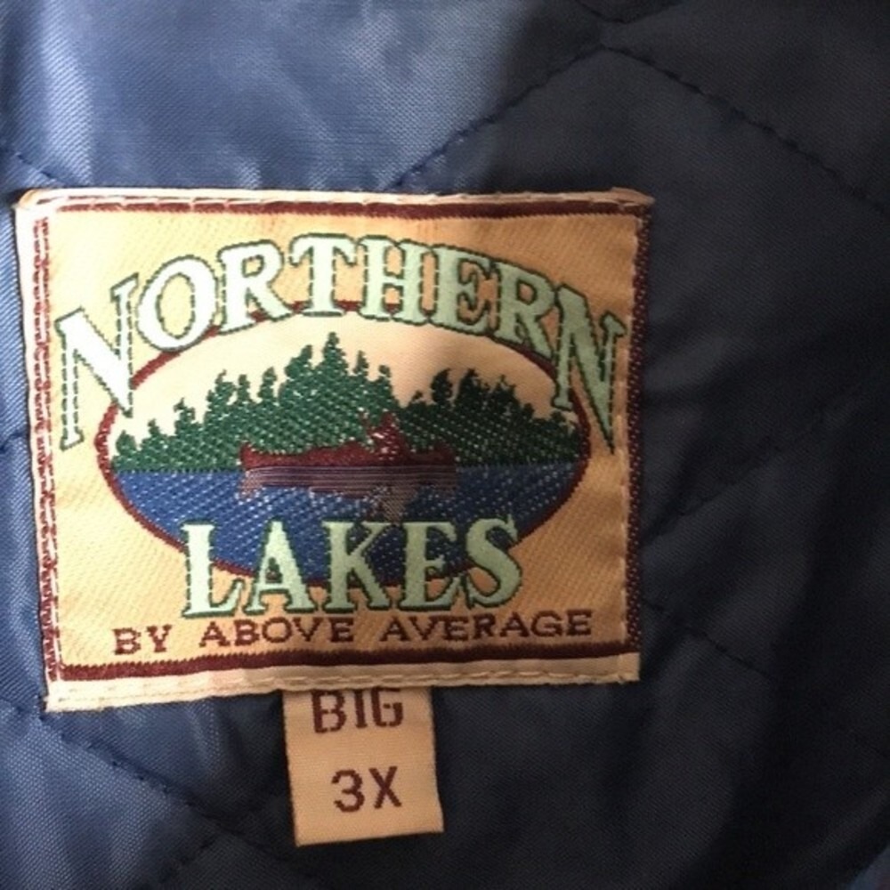 Northern Lakes Men's Quilted Flannel Shirt Jacket Blue Purple Plaid Big 3X - Picture 4 of 10